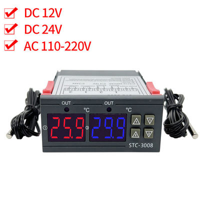 Stc-3008 Digitaal Thermometercontrolemechanisme Two Relay Output met Sonde 12V 24V 220V