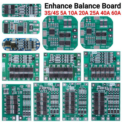 3S 4S 25A 40A 60A BMS batterijbeschermingsbord Li-ion batterij oplaadbord