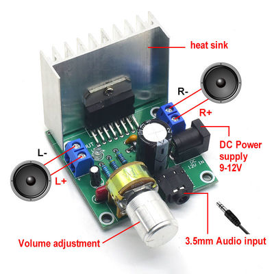 CA-7297 Digitale versterkermodule Dual-Channel 15W+15W Audio Versterker Board met TDA7297 Chip for DIY Kit DC 12-24V