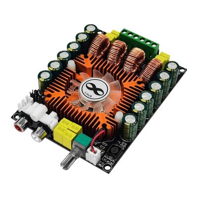 160W TDA7498E Audio Power Amplifier Board met BTL-modus en koelventilator Digital Stereo Power Amplifier Module