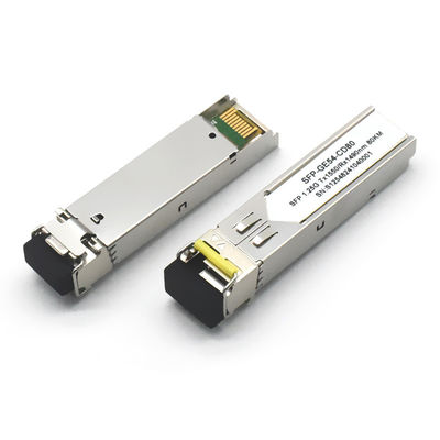 GPON PON 10G DWDM SFP 80KM-module 10G Gegevenssnelheid 1310nm-golflengte voor FTTH 5G-netwerk 80km afstand SM-optische transceivers