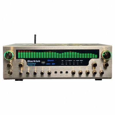 8000SW Flagship Versie 7.1 CH 2500W Thuisversterker Volledig Aluminiumlegering Gouden Behuizing Dubbele Ring Koeienverdeling Stereo Versterker