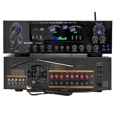 AV-8888BT Professional 7.1 Channel 2000W Ultra-High Power Home Theater Versterker BT Wireless Home KTV Surround Sound System