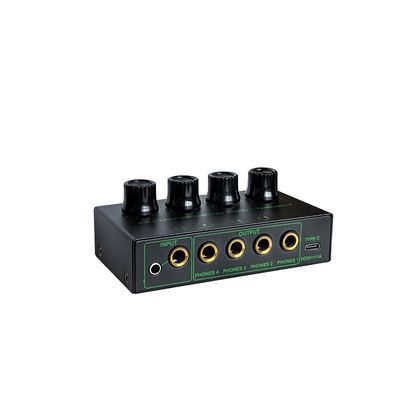 4-weg RGB Monitor Hoofdtelefoonversterker Stereo Audio Geluidskaart & Mixer Audio Hoofdtelefoonverdeler