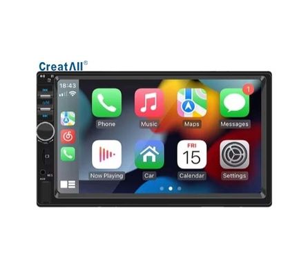 Creatall 7-inch HD Groot Scherm Autoradio Centrale Bediening MP5 BT Speler met CarPlay USB Ondersteuning WAV MP3 APE AAC FLAC Draagbaar