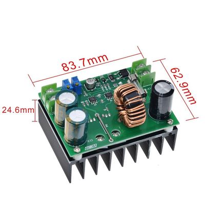600W 12-60V aan van de de voedingmodule van 12-80V gelijkstroom-gelijkstroom de Verhogingsconvertor voeren constante huidige raad op