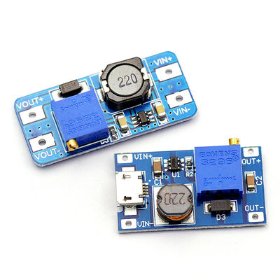Van de het voltageraad van MT3608 2A gelijkstroom-gelijkstroom stijgende van de het Voltageinput 2/24V Lto 5/9/12/28V Brede regelbare de machtsmodule