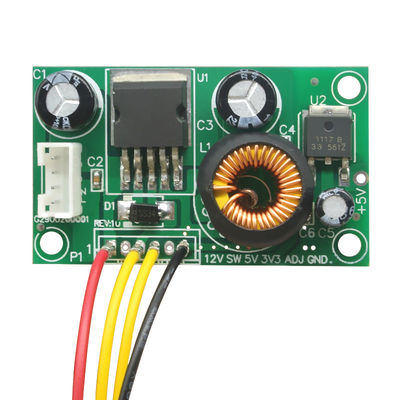 CA-1233 12V aan 5V aan van de de Voedingraad van 3.3V LCD de Module van de het Voltageomzetting met Draad gelijkstroom-gelijkstroom Stap - onderaan Module
