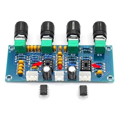 NE5532 Versterker Audiomodule Klasse D Digitale versterker met DC12V-24V-invoer en volume-aanpassing van treble bass