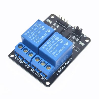 Gelijkstroom 5V 2 van de het Relaismodule van de Kanaalcontrole de Lage normaal Gesloten Trekker