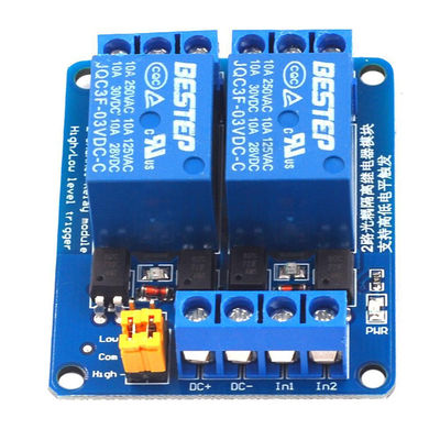 van het de Controlerelais van 3.3V 5V 12V 24V Module 2 Kanaal Dubbele Optokoppeling