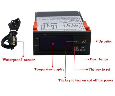STC-1000 AC 110 V-220 V Digitale Vochtigheid Temperatuurregelaar Thermostaat Monitoring Systeem
