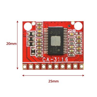 TPA3116 Versterkermodule 50W Dual Channel Digital Power Amplifier Board met DC 8V ~ 24V en geen POP-geluid