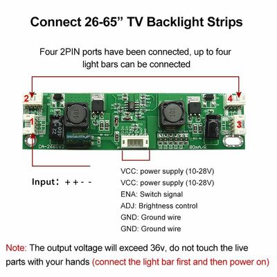 CA-266s de LEIDENE Bestuurder Board Constant Current Led Driver Board 32-65 van Backlight“