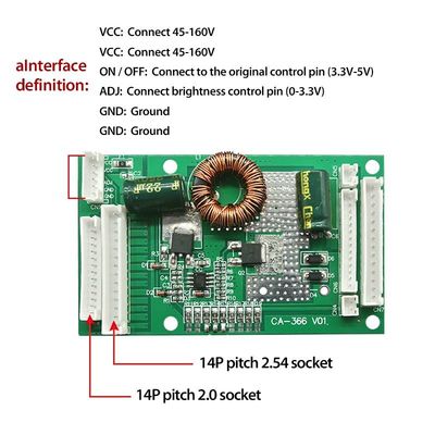 CA-366 leidde Bestuurder Pcb Board 26“ - 55“ met 19V-voeding