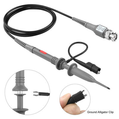 P6100 BNC Tester Tool Oscilloscope Probe Kit 100MHz 1X 10X Clip 2-Piece Set