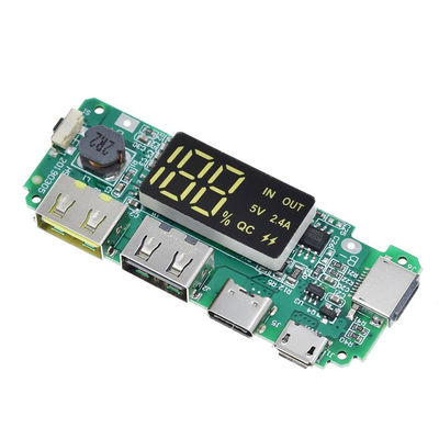 CA-524A 5V 2.4A 18650 BMS Batterijbeschermingsbord Micro / Type C LED Mobile
