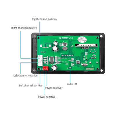 MP3 decoder80w Bluetooth Audiomodule gelijkstroom 5V-26V ICCS8673E