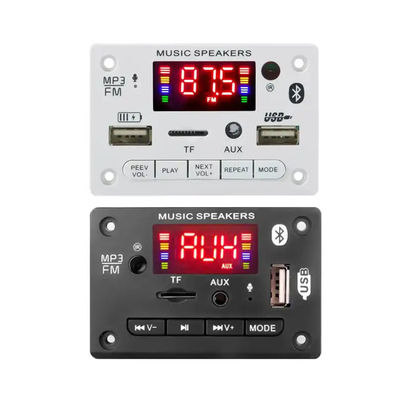 6V 12V Bluetooth 5,0 van de de Raadsmodule van Mp3 de Decoderende Draadloze Auto USB