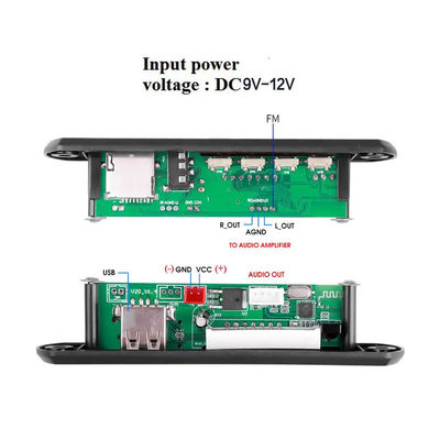 MP3 WMA Bluetooth FM Radio Audio Decoder Module Board Afstandsbediening Draadloze ontvanger