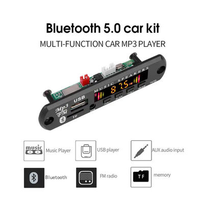 MP3 de Radiomodule Audiodecod 5,0 van WMA Bluetooth Fm met Afstandsbediening