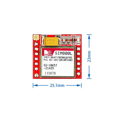 GSM van SIM800L GPRS Module de Micro- Seriële poort van SIM Card Core Quad Band TTL