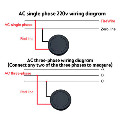 Digitale de Ampèremetervoltmeter Twee van gelijkstroom 4-100V AC 50-500V Draad Automobiel