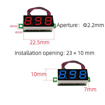 Van de LEIDENE Digitale het Voltage Huidige Meter Ampèremetervoltmeter 0.28/0.36/0.56 Duim