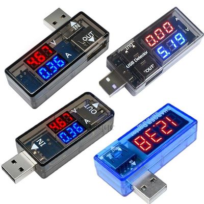 Ladend Testdetector Digitale Ampèremetervoltmeter Dubbele USB-poort
