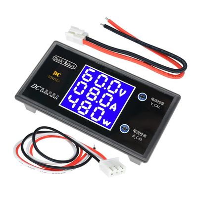 LCD de Digitale Ampèremeter gelijkstroom 0-100V 10A 1000W van de Wattmetervoltmeter