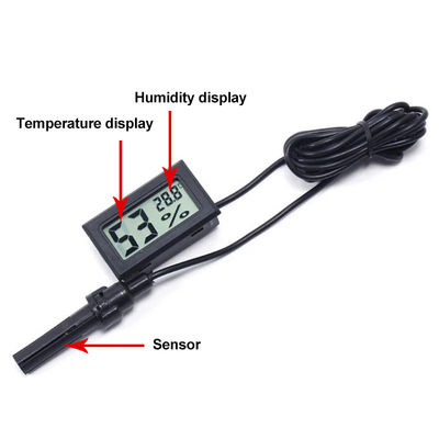 FY12 digitale LCD van het Thermometercontrolemechanisme Digitale Thermometerhygrometer