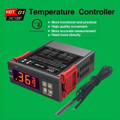 LCD Controlemechanisme 10A van de Vertonings het Digitale Vochtigheid met NTC-Sensor AC 110-220V