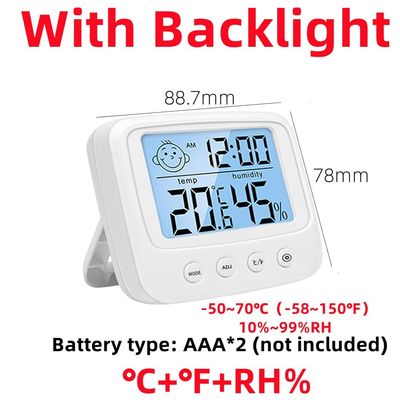 E0828S van de het Controlemechanisme10%rh-99%rh Vochtigheid van de lichten Digitale Thermometer de Metingswaaier
