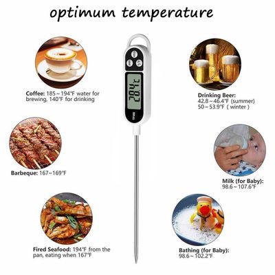 TP300 digitale Keukenthermometer voor Vlees die Roestvrij staal 304 koken