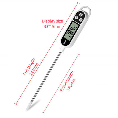 TP300 digitale Keukenthermometer voor Vlees die Roestvrij staal 304 koken