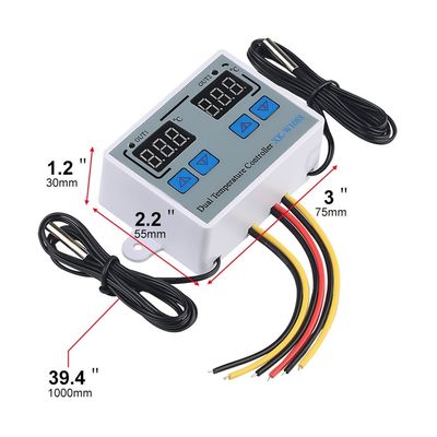 Dubbele LEIDEN Digitaal Thermometercontrolemechanisme Electric Heating 220V