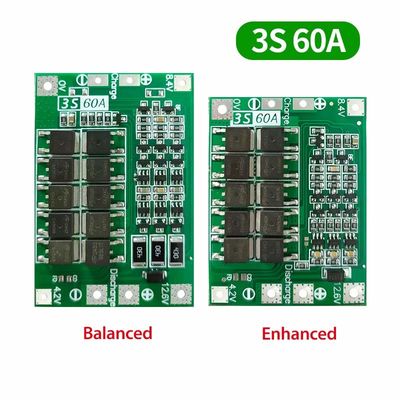 3S 4S 25A 40A 60A BMS batterijbeschermingsbord Li-ion batterij oplaadbord