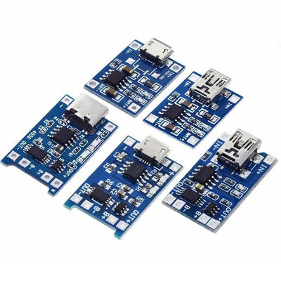 Type-C/Micro USB 5V 1A 18650 TP4056 Lithiumbatterijoplaadmodule-oplaadbord met beschermende dubbele functies 1A Li-I