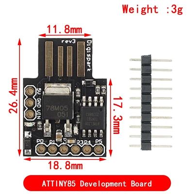 3.3V Ondersteuning door het Development Board voor ATTINY85/TINY85 microcontrollers