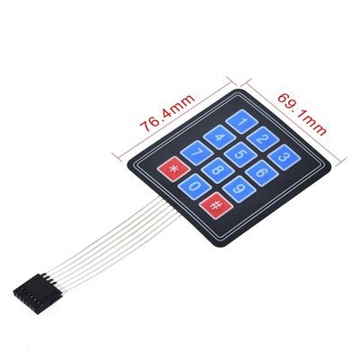 16 Sleutel Membraan Schakelaar Keypad 4 * 4 Matrix Keyboard Voor DIY KIT