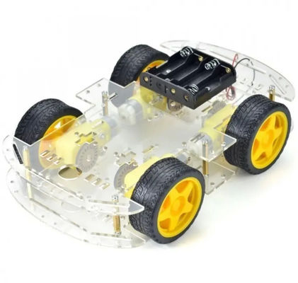 Langere versie 4WD Smart Robot Car Chassis Kit 4 Wheel Double Layer