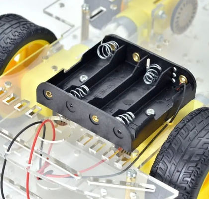 Langere versie 4WD Smart Robot Car Chassis Kit 4 Wheel Double Layer