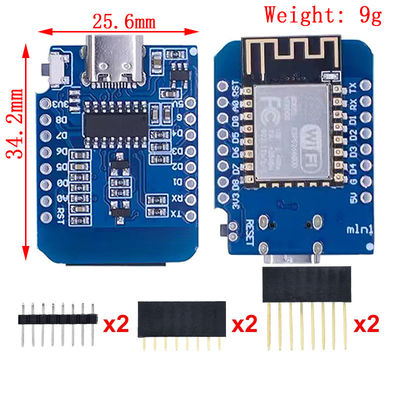 Gebaseerd op ESP8266 CH340G Nodemcu V2 Mini Pro V3.0 NodeMcu 4MB/16MB Bytes Lua WIFI Internet Of Things Development Board