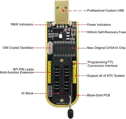 CH341 Module CH341 24 25 Serie EEPROM Flash BIOS USB Programmeur Module 93CXX/25CXX/24CXX