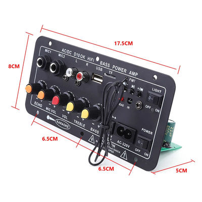 D10 Digital Power Amplifier Board met 30-120W Output Power Bluetooth 5.0 en Dual Microphone Input voor Subwoofer en Karaoke