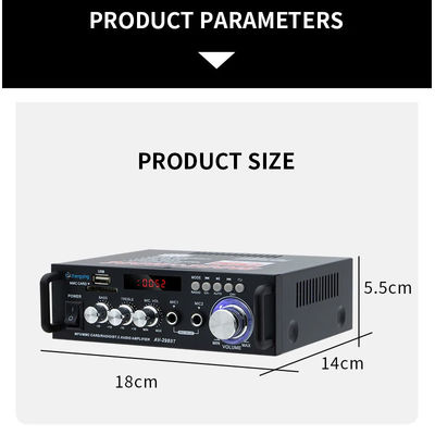 120W LDZS AV-298BT stereo-audioversterker met draadloze BT 2.0 en HIFI-geluidskwaliteit