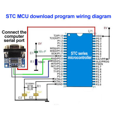 5.5V MAX3232 MAX232 Module RS232 naar TTL Serial Port Converter DB9 Connector