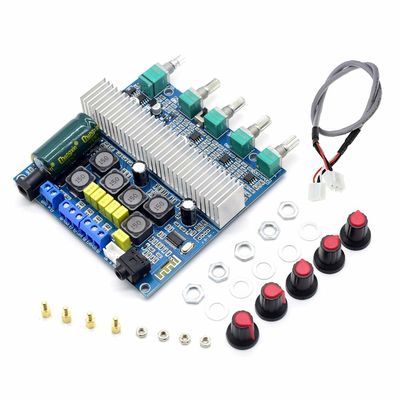 2.1 HiFi-versterker Bluetooth 5.0 audiokaart met 2 * 50W + 100W-uitgang en DC12 ~ 24V-voeding