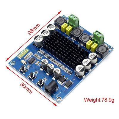TPA3116D2 draadloos digitaal versterkerbord met 2*50W uitgangsvermogen DC12-24V Bluetooth 5.0 DIY luidsprekerversterker