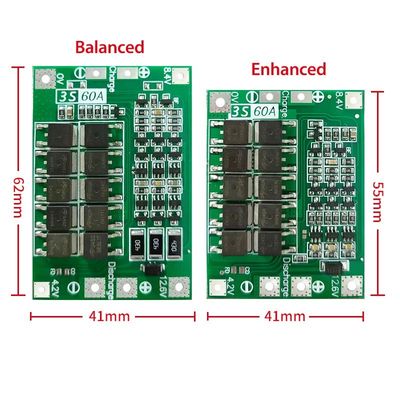 CA-3S-60A Li-ion Lithium Battery Charger Lipo Cell Module PCB BMS Beschermingsbord Voor Boormotor 12.6V Met Balans